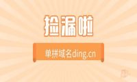 单拼域名ding.cn中五位价格结拍，或被买家捡漏！