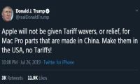 关税越加越多，苹果越挫越勇，坚持中国制造的苹果能否继续繁荣?