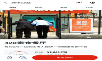 达飞集团428免费素食餐厅联合北京市众安公益基金会为爱行动