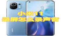 小米11录屏怎么录声音 小米11录屏设置声音教程