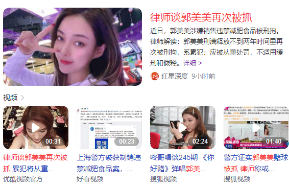 律师谈郭美美再次被抓 系累犯不适用缓刑和假释