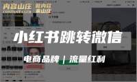 小红书跳转微信商城，中小商家机会在哪？