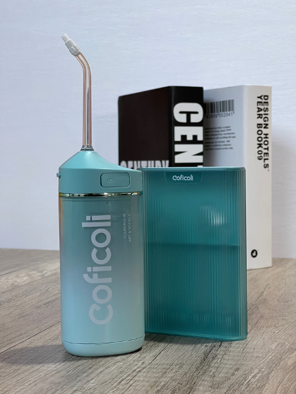 浅冲一次就把陈年老渍都冲掉，Coficoli可菲可丽气泡冲牙器入手不亏