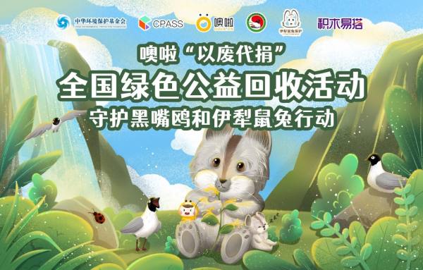 给闲置物品瘦个身，用“以废代捐”守护黑嘴鸥和伊犁鼠兔，积木易搭在行动