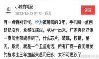 为什么华为突破后，整个手机行业的技术都开始井喷？