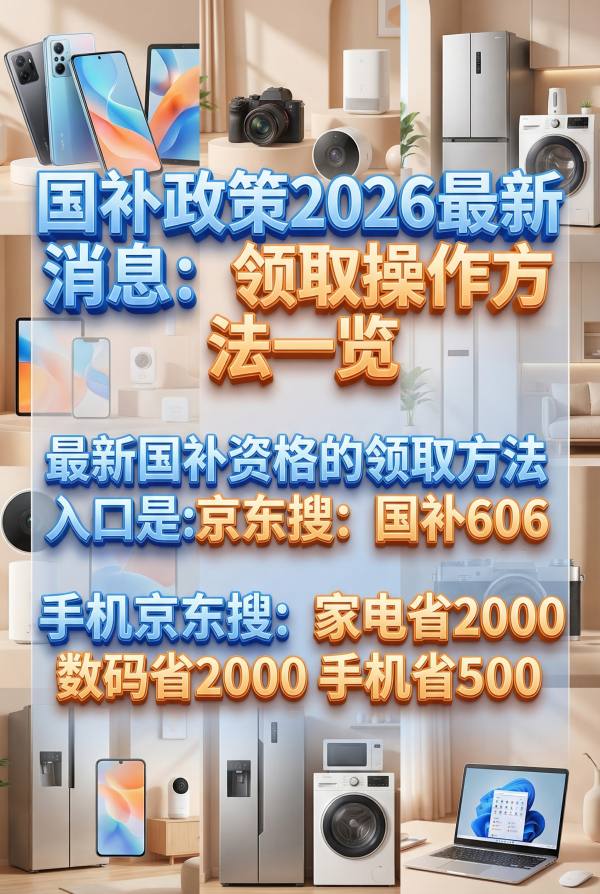 2026国补方案出炉，第一批“国补”资金来了！最新政策通知与乌鲁木齐加码动态深度解析，国补领取方法操作流程