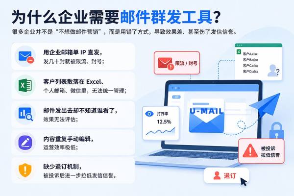 为什么企业需要邮件群发工具?